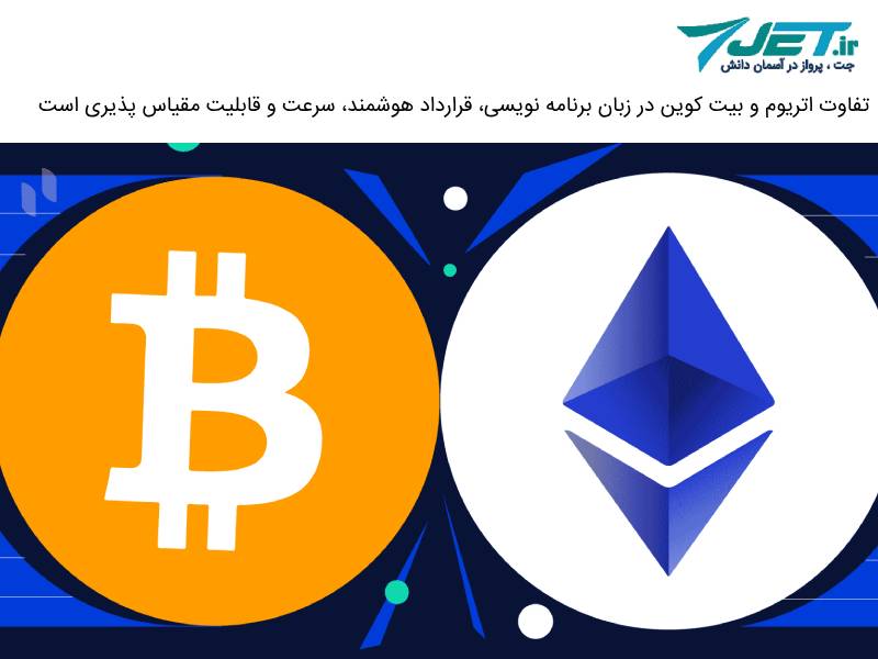 تفاوت بیت کوین و اتریوم